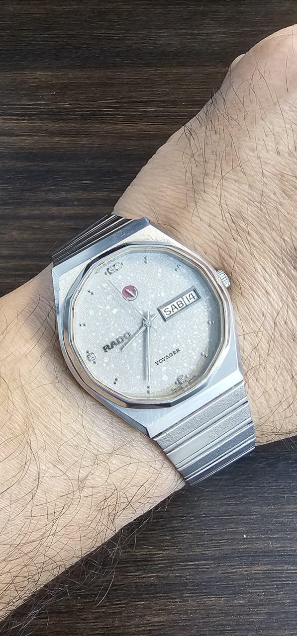 WhatsApp Image 2025-09-14 at 12.22.27 PM (1) Vintage Rado Voyger 1970s Automatic 🇨🇠Switzerland Made Men’s Watch (Used) - Image 2