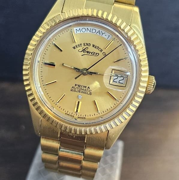 Vintage West end watch Co “President” Automatic 2836-2 caliber Switzerland 🇨🇭 made 25-jewels Men’s watch (USED)