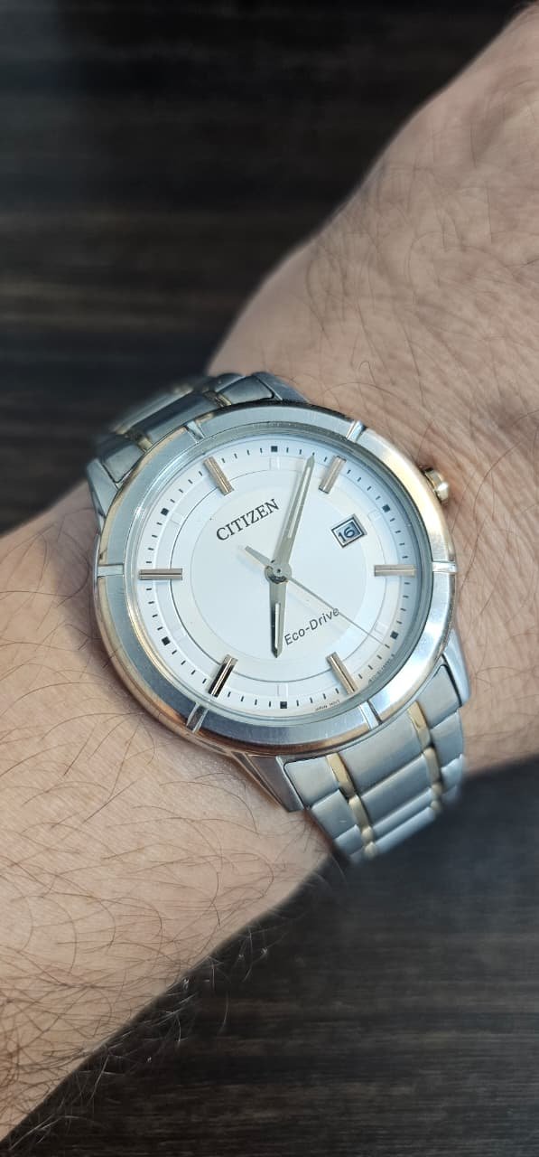 WhatsApp Image 2025-09-21 at 5.30.50 PM (1) Citizen Eco-Drive Analog White Dial Men's Watch-AW1084-51A(Used) - Image 2