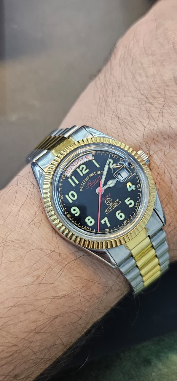 WhatsApp Image 2025-10-10 at 1.50.06 PM Vintage West end watch Co “President” Automatic 2836-2 caliber Switzerland 🇨🇭 made 25-jewels Men’s watch (USED) - Image 2