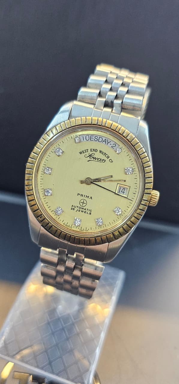 WhatsApp Image 2025-10-10 at 1.54.07 PM Vintage West end watch Co “President” Automatic 2836-2 caliber Switzerland 🇨🇭 made 25-jewels Men’s watch (USED) - Image 1