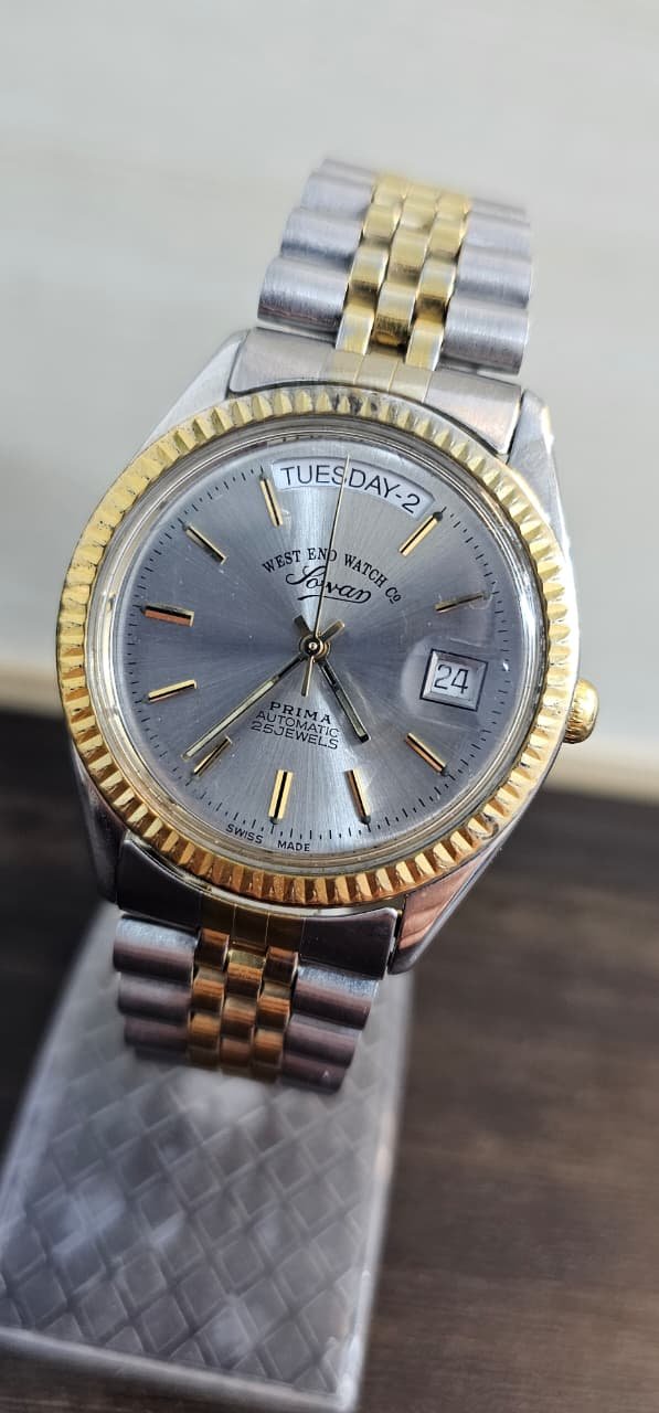 WhatsApp Image 2025-10-10 at 2.25.22 PM Vintage West end watch Co “President” Automatic 2836-2 caliber Switzerland 🇨🇭 made 25-jewels Men’s watch (USED) - Image 1