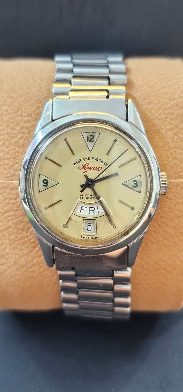 WhatsApp Image 2025-10-10 at 2.27.42 PM VINTAGE WEST END WATCH SOWAR MILITARY AUTOMATIC ETA MOVEMENT FOR MEN’S(Used) - Image 1