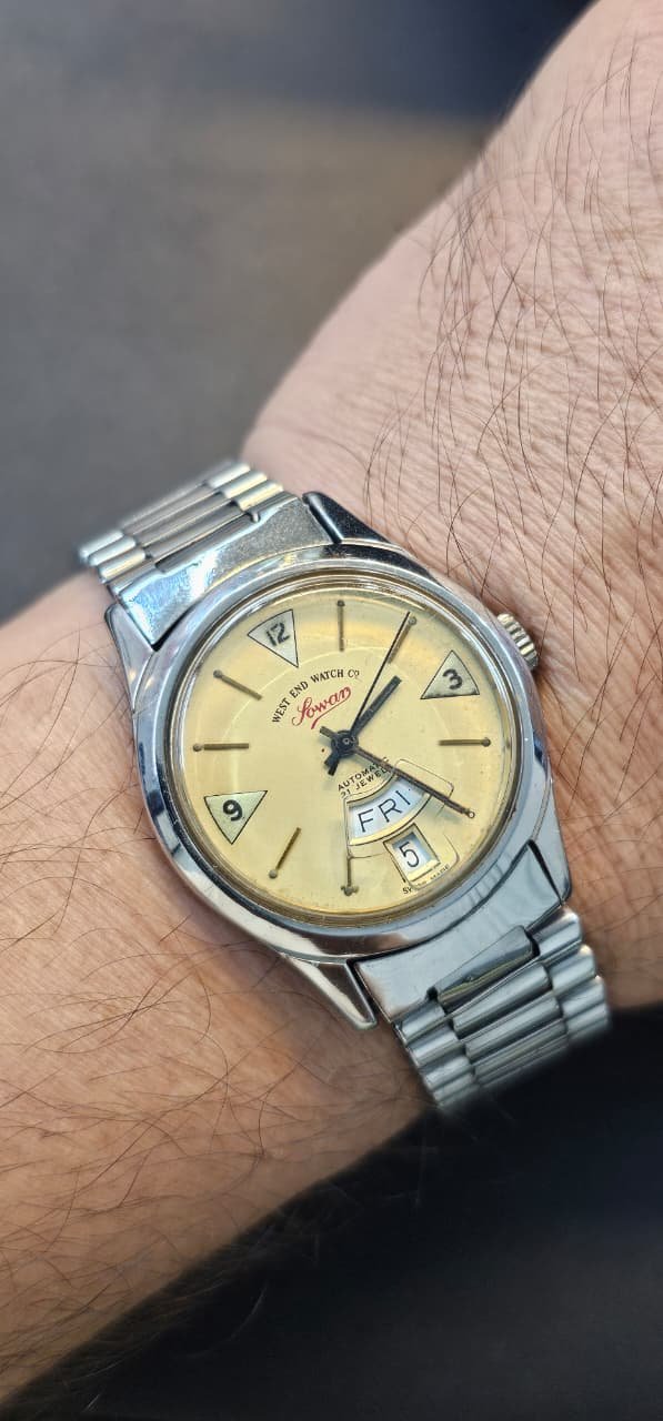 WhatsApp Image 2025-10-10 at 2.27.44 PM VINTAGE WEST END WATCH SOWAR MILITARY AUTOMATIC ETA MOVEMENT FOR MEN’S(Used) - Image 2