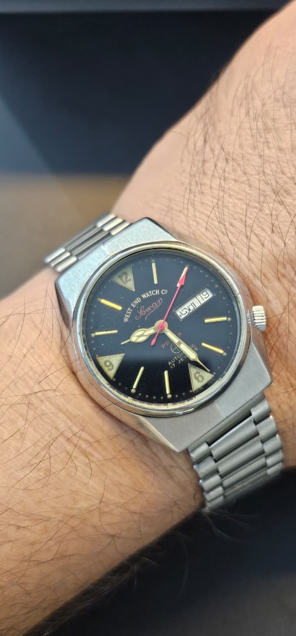 WhatsApp Image 2025-10-10 at 2.31.46 PM Vintage Military πͺ style West End Watch Co Sowar Prima Automatic K 5633 π¨π Swiss made Mens Watch(USED) - Image 2