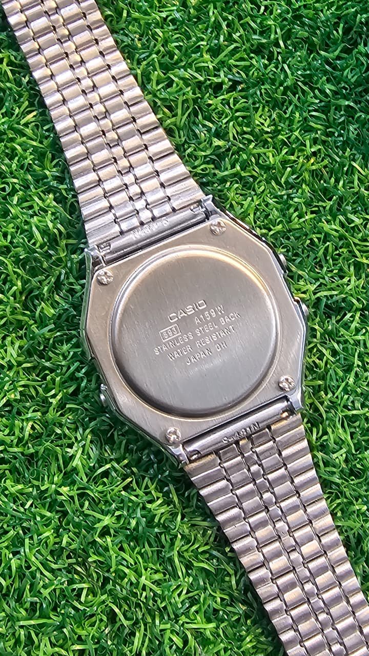 WhatsApp Image 2025-12-01 at 4.20.05 PM A159WAD-1 Casio Men's Diamond Series Watch Stainless Steel Glass made Japan (New) - Image 4