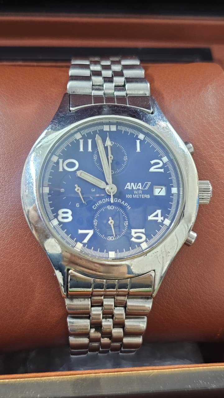 WhatsApp Image 2025-12-01 at 6.10.08 PM ANA (All Nippon Airways) Japanese Quartz Chronograph Men's watch (Pre-owned) - Image 1