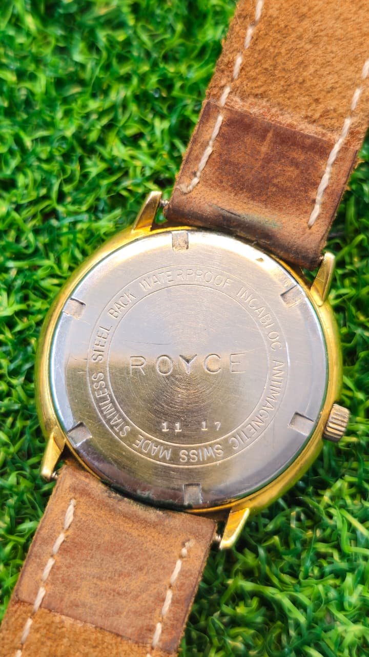 WhatsApp Image 2026-01-19 at 4.29.35 PM (1) Vintage 1960s ROYCE Leadership Handwind 21-Jewels Switzerland 🇨🇭 made Men's watch(Used) - Image 4