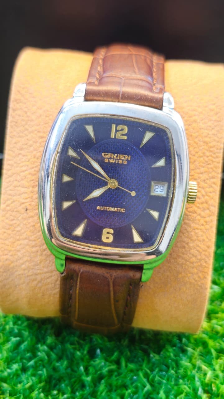 WhatsApp Image 2026-01-19 at 4.33.42 PM Vintage Gruen Automatic GSM014 sapphire crystal 2824 caliber 25-Jewels Switzerland 🇨🇭 made Men's watch (Used) - Image 1