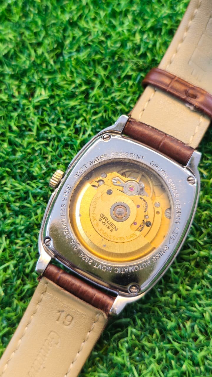 WhatsApp Image 2026-01-19 at 4.33.43 PM Vintage Gruen Automatic GSM014 sapphire crystal 2824 caliber 25-Jewels Switzerland 🇨🇭 made Men's watch (Used) - Image 4
