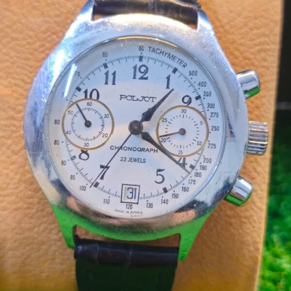 Vintage Poljot Handwind Chronograph 23-jewels Russian made watch for Men's (Used)