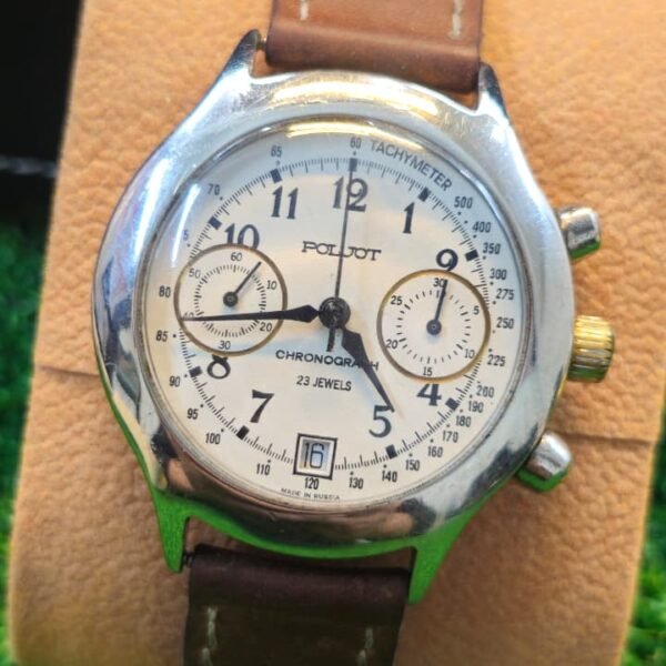 Vintage Poljot Handwind Chronograph 23-jewels Russian made watch for Men's (Used)