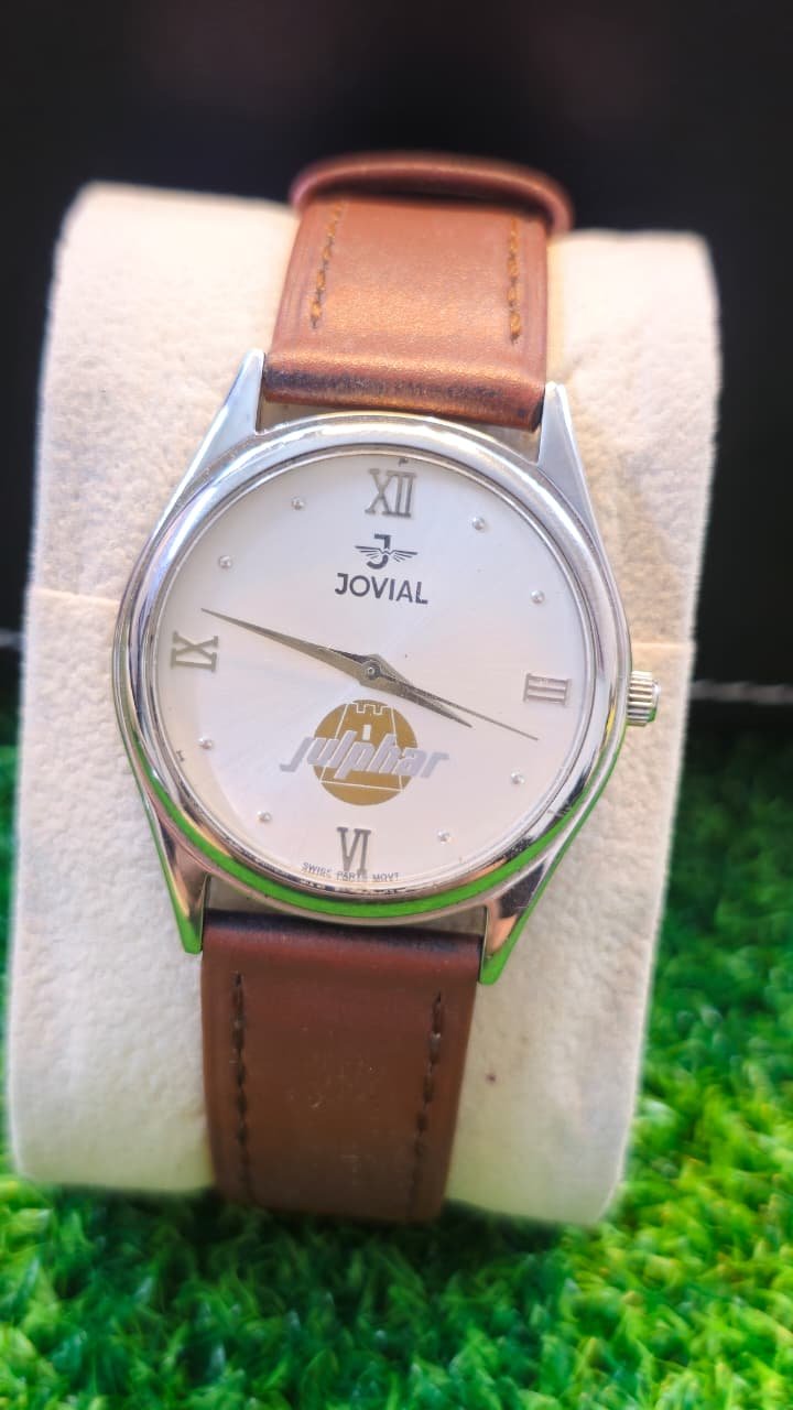 WhatsApp Image 2026-01-19 at 5.06.10 PM JOVIAL Swiss Quartz Movement watch with Julphar Pharmaceutical Logo For mens (Used) - Image 1