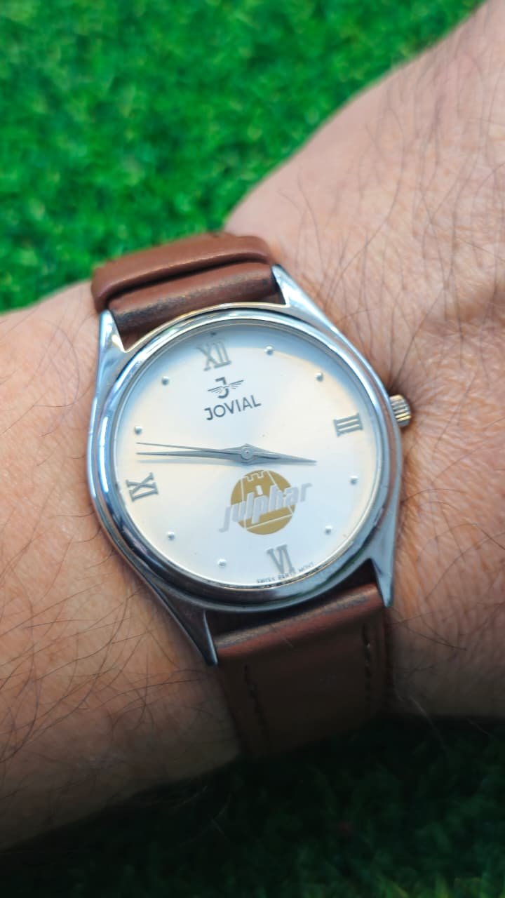 WhatsApp Image 2026-01-19 at 5.06.11 PM (1) JOVIAL Swiss Quartz Movement watch with Julphar Pharmaceutical Logo For mens (Used) - Image 2
