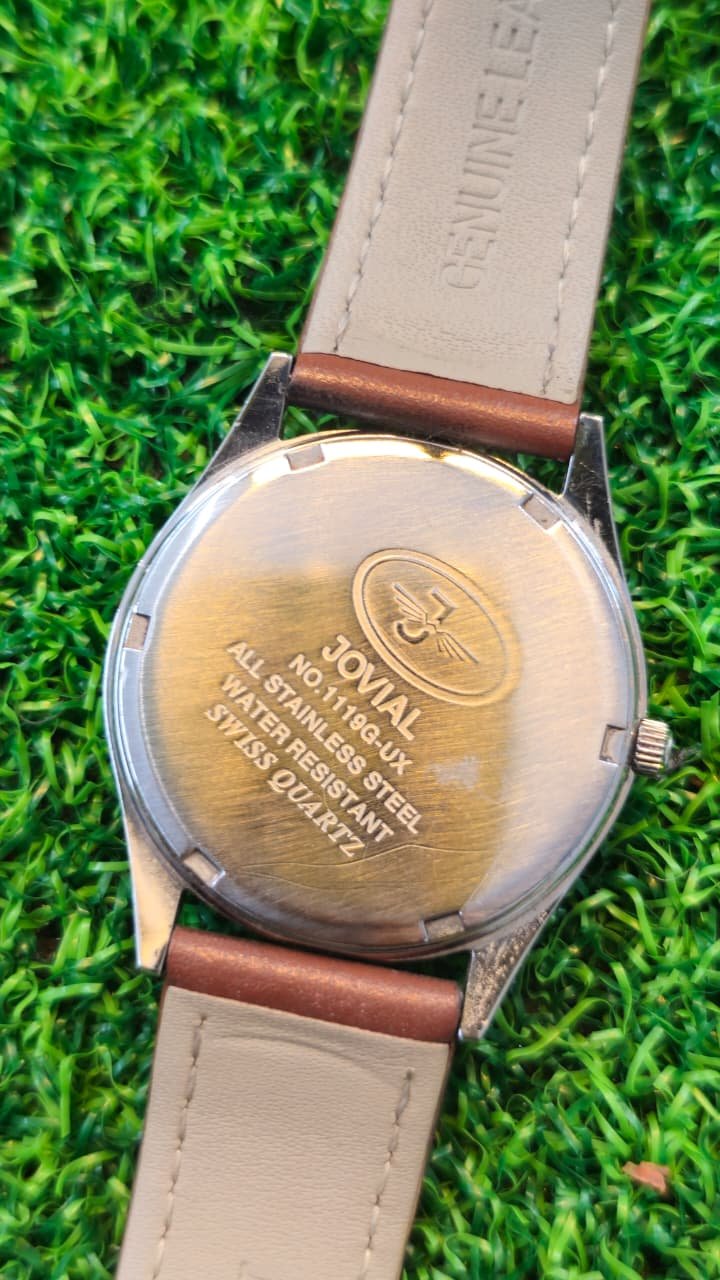 WhatsApp Image 2026-01-19 at 5.06.11 PM JOVIAL Swiss Quartz Movement watch with Julphar Pharmaceutical Logo For mens (Used) - Image 4