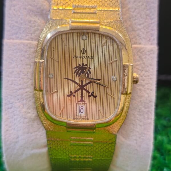Vintage Candino SAUDI ARABIA 🇸🇦 logo Quartz movement Switzerland 🇨🇭 made sapphire crystal Watch for Men's (Used)