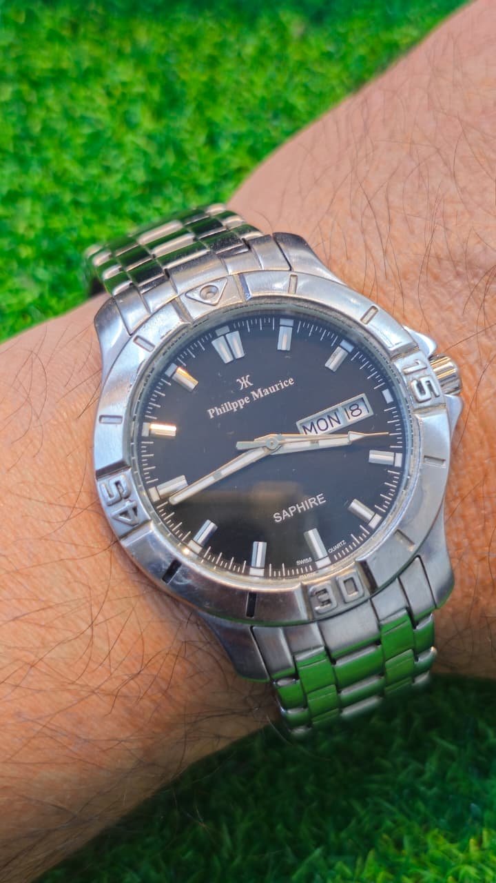 WhatsApp Image 2026-01-19 at 5.32.27 PM (1) Philippe Maurice Swiss Quartz men's timepiece featuring a sapphire crystal Switzerland 🇨🇭 made Men's watch (Used) - Image 2