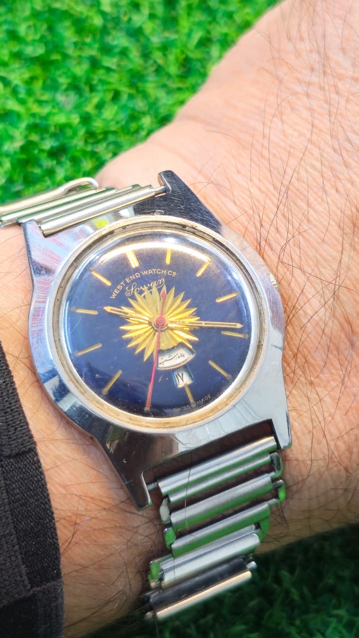 WhatsApp Image 2026-01-19 at 6.16.32 PM (1) Vintage West End Watch Co Sowar Handwind Switzerland 🇨🇭 made Men's watch with Persian calendar (Used) - Image 2