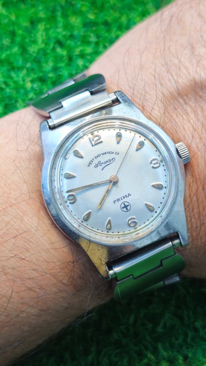 WhatsApp Image 2026-01-24 at 3.01.40 PM (2) Vintage West End Watch Co. Sowar Prima Mechanical Hand-Wind 17-jewels Switzerland 🇨🇠made Men's watch (Used) - Image 1