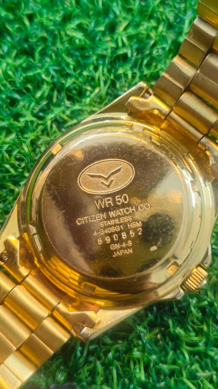 WhatsApp Image 2026-01-24 at 4.45.52 PM Vintage Citizen Automatic 8200 caliber 21-jewels Japan made Full Golden watch for Men's (Used) - Image 4