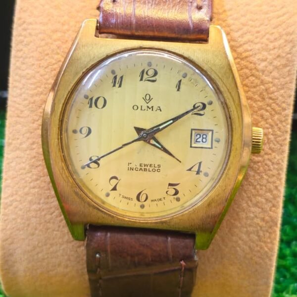 Vintage 1960s Vintage OLMA mechanical Handwind 17-jewels Switzerland Made Men's Watch (Used)