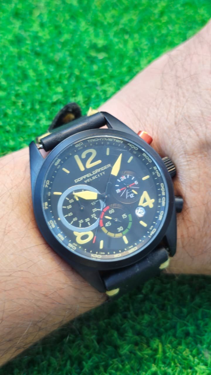 WhatsApp Image 2026-01-26 at 6.18.56 PM (2) Doppelgänger Velocity chronograph Quartz Movement Japan Made Men's watch (Used) - Image 2