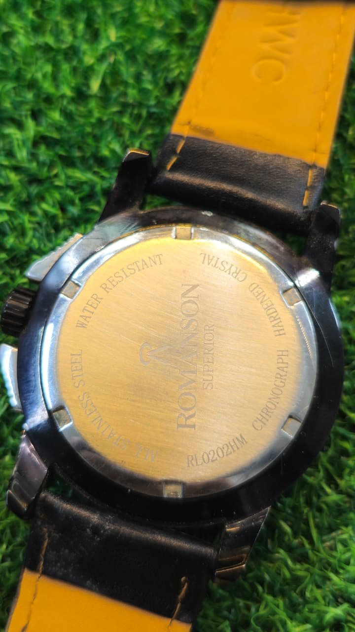 WhatsApp Image 2026-01-26 at 6.21.51 PM (1) Romanson Monera Chronograph Quartz Movement Switzerland Made Men's Watch (Used) - Image 4