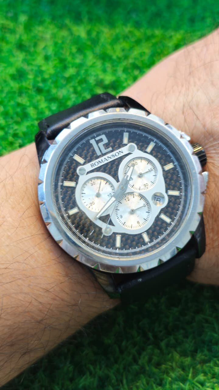 WhatsApp Image 2026-01-26 at 6.21.51 PM (2) Romanson Monera Chronograph Quartz Movement Switzerland Made Men's Watch (Used) - Image 2