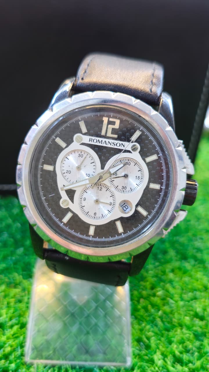 WhatsApp Image 2026-01-26 at 6.21.51 PM Romanson Monera Chronograph Quartz Movement Switzerland Made Men's Watch (Used) - Image 1