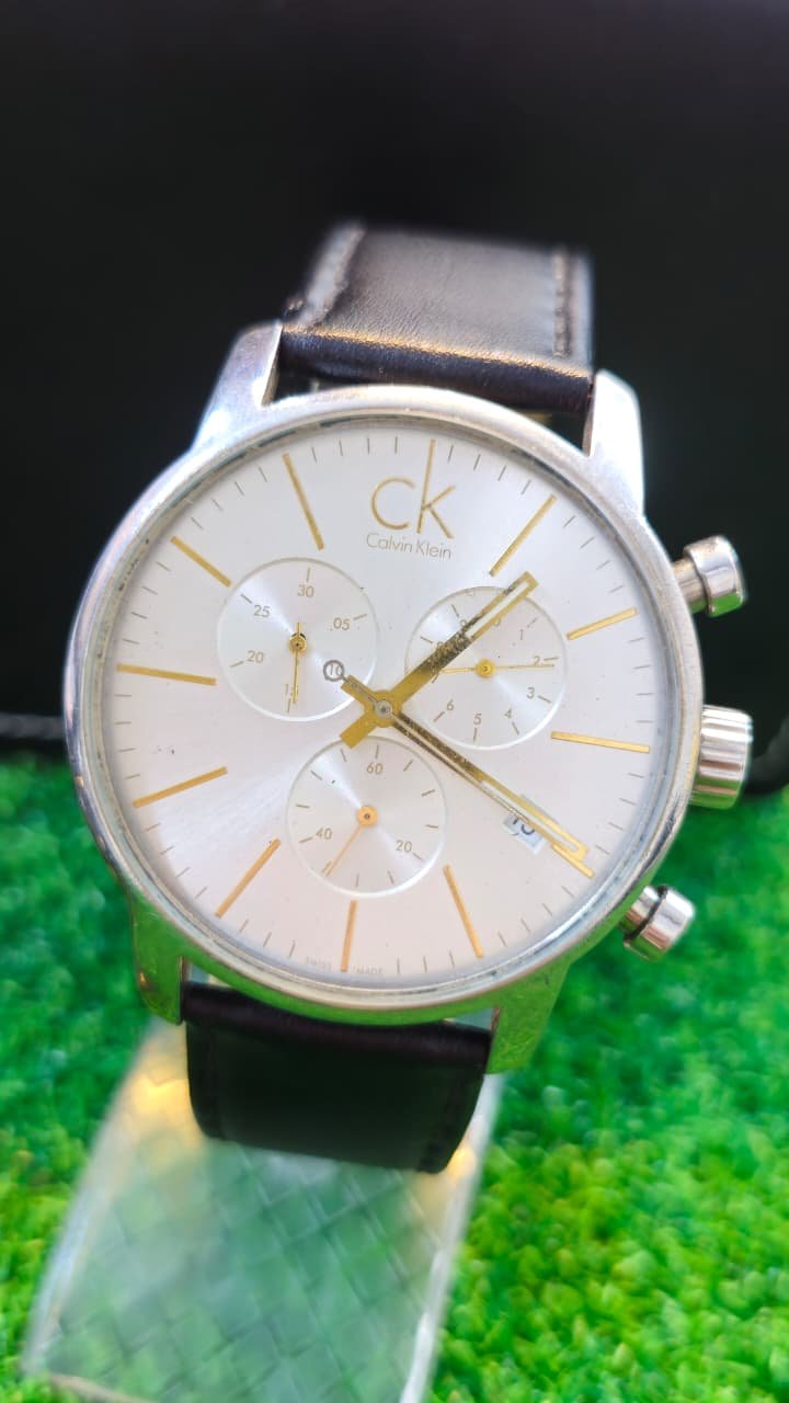 WhatsApp Image 2026-01-26 at 6.46.36 PM Calvin Klein City Chronograph Quartz Movement Switzerland 🇨🇠made Men's watch (Used) - Image 1