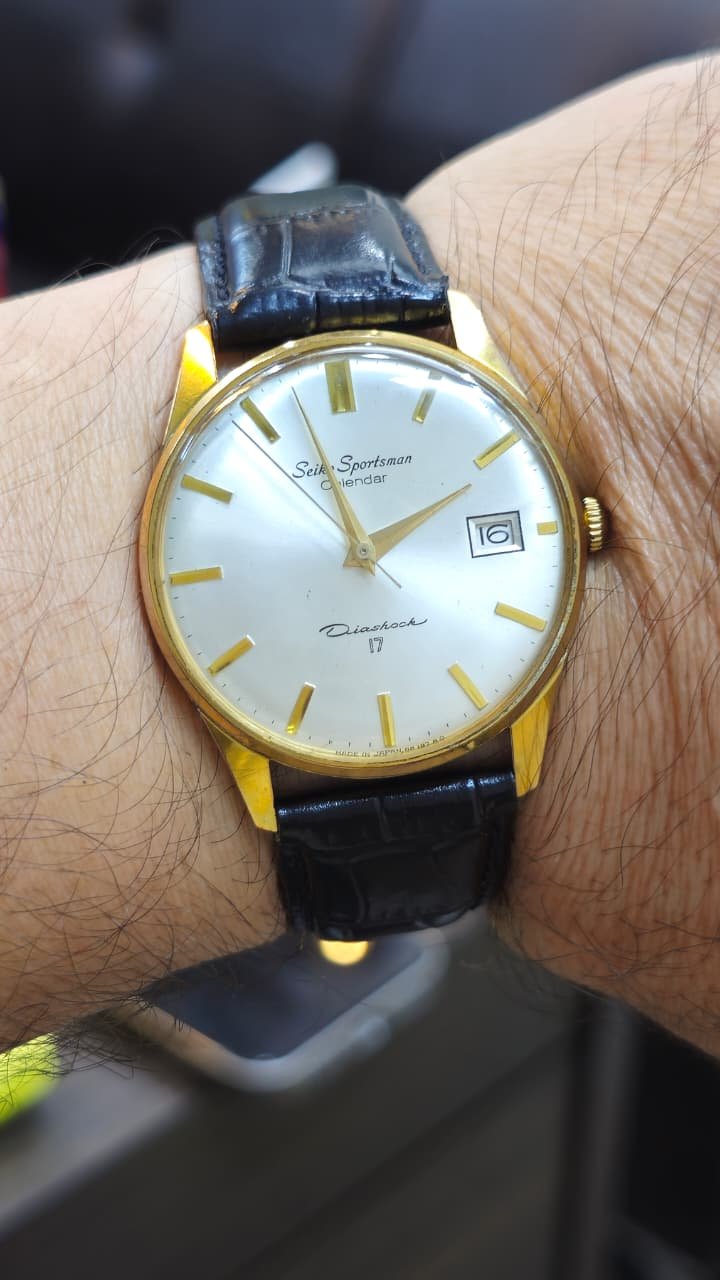 WhatsApp Image 2026-02-13 at 5.21.06 PM Vintage 1965 Seiko Sportsman Calendar Diashock, Mechanical Hand-Wind 6602 caliber 17-jewels japan made watch for Men's (Used) - Image 2