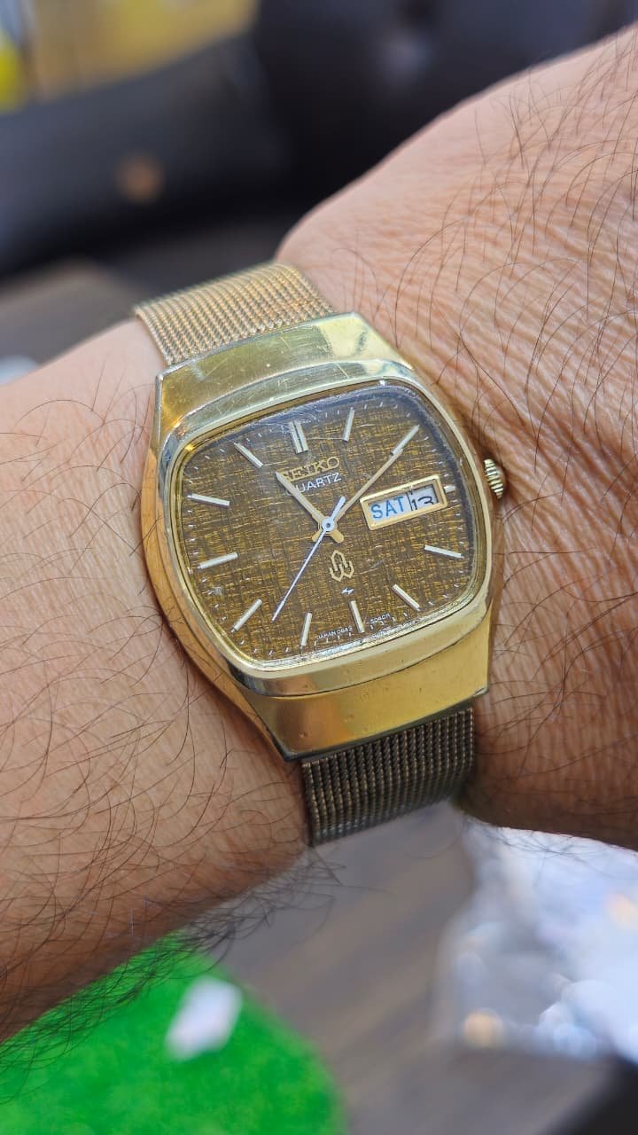 WhatsApp Image 2026-02-14 at 6.12.07 PM (1) Vintage 1970 Seiko Quartz 0843-5040 Tiger Eye Japan made Men's watch (Used) - Image 2