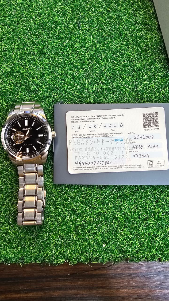 WhatsApp Image 2026-05-16 at 10.29.43 AM Seiko SRCE053 Open Heart Automatic 4R38 Caliber 24-Jewels Japan JDM Men's watch (Brand New) - Image 5