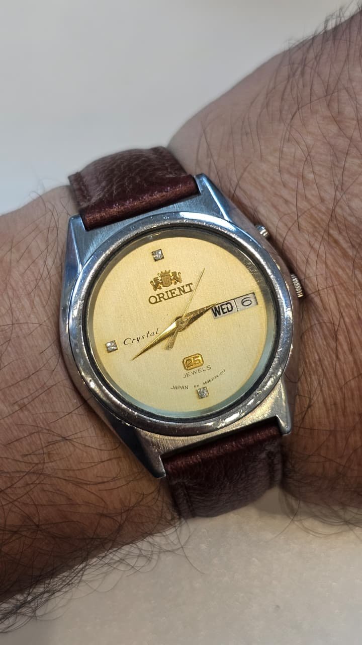 WhatsApp Image 2026-05-22 at 6.01.57 PM (2) Vintage Orient Automatic 25-jewels Day-Date Japan made Men’s watch (Used) - Image 2