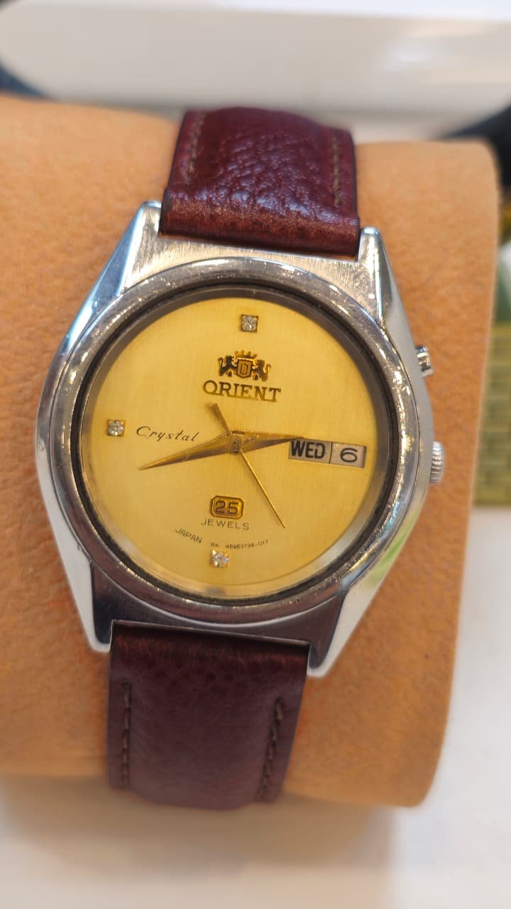 WhatsApp Image 2026-05-22 at 6.01.57 PM Vintage Orient Automatic 25-jewels Day-Date Japan made Men’s watch (Used) - Image 1