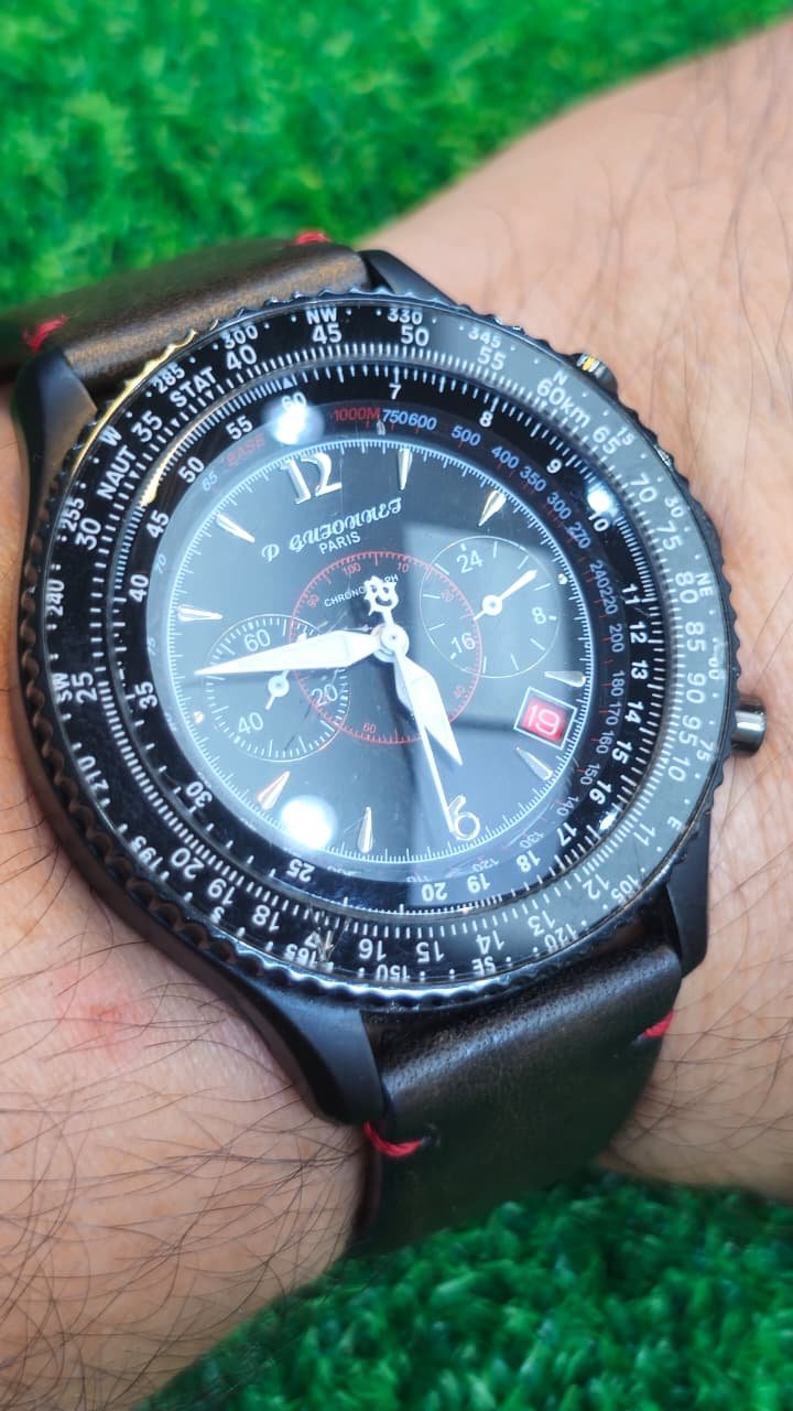 WhatsApp Image 2026-07-07 at 4.30.18 PM PGUIONNET Pilot Watch Quartz movement Japan made Men's watch (Used) - Image 2