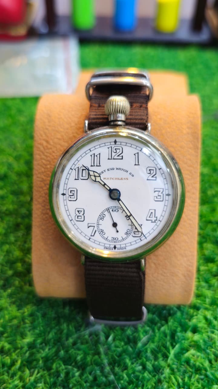 WhatsApp Image 2026-07-08 at 1.48.20 PM (1) Vintage West End Watch Co. "Matchless" — Vintage Trench Watch Conversion, Swiss Made (Used) - Image 1