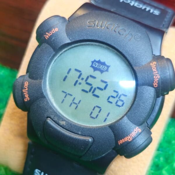 Swatch Digital Sport Watch — Round Case, "NOW" Display Switzerland 🇨🇭 made Men's Quartz watch (Used)