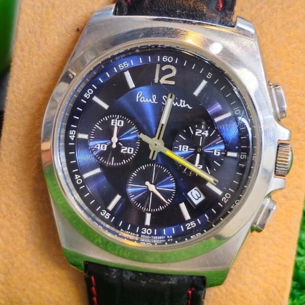Paul Smith Chronograph — Blue Sunray Dial, Japan Movement Watch for Men's (Used)