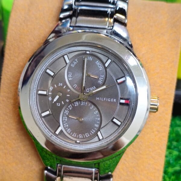 Tommy Hilfiger Multi-Function — Day/Date/24-Hour Triple Subdial Japan Quartz movement watch for Men's (Used)