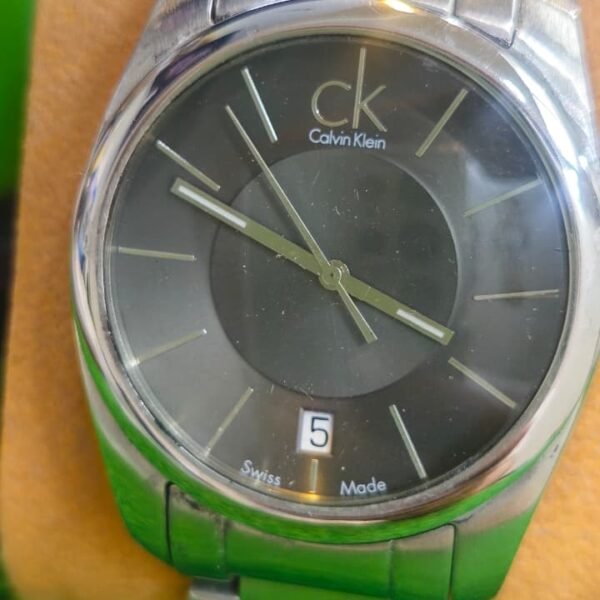 CALVIN KLEIN "CK" Quartz movement SWISS MADE — Minimalist Dress Watch For Men's (Used)