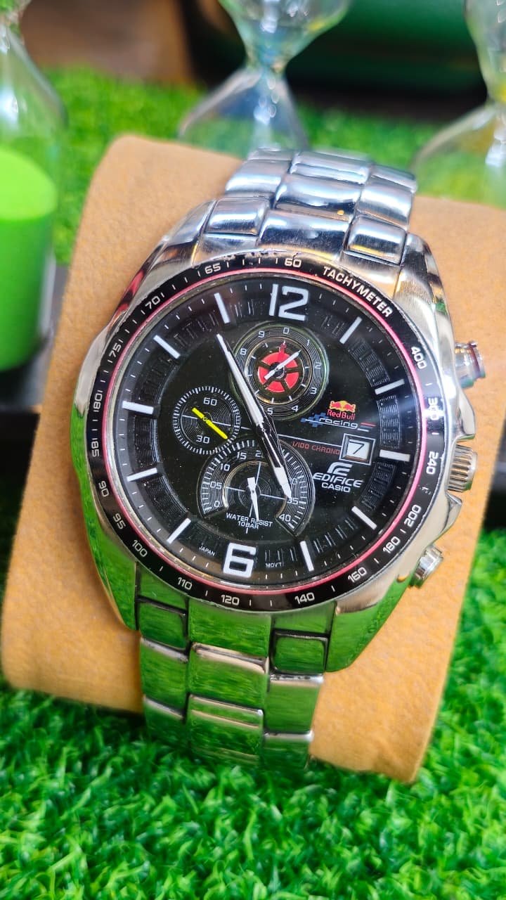 WhatsApp Image 2026-07-08 at 6.13.16 PM CASIO EDIFICE RED BULL RACING CHRONOGRAPH — Ref. EFR-528RB Quartz Movement Watch for Men's (Used) - Image 1