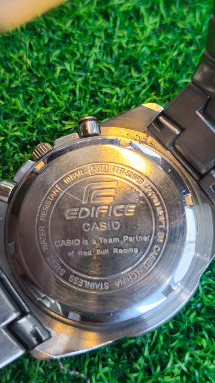 WhatsApp Image 2026-07-08 at 6.13.17 PM CASIO EDIFICE RED BULL RACING CHRONOGRAPH — Ref. EFR-528RB Quartz Movement Watch for Men's (Used) - Image 4