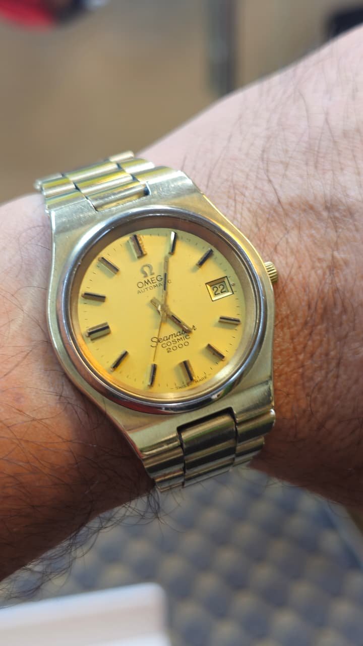 WhatsApp Image 2026-08-04 at 2.25.27 PM (2) **Omega Seamaster Cosmic 2000 Automatic — Gold-Tone, Swiss Made Men's Watch (Used) - Image 2