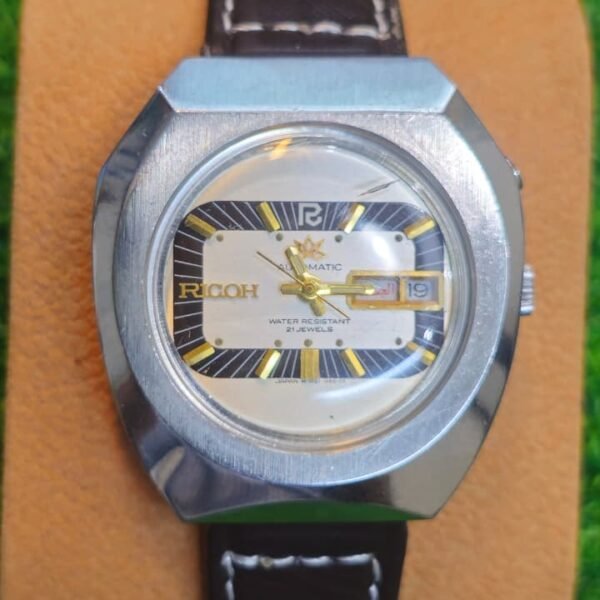 ✨ Vintage Ricoh Automatic 21-Jewels Men's Watch – Japan 🇯🇵 (Used)