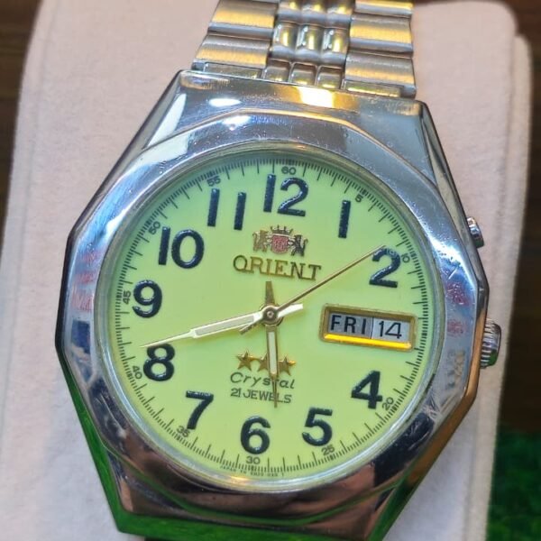 ✨ Vintage Orient Crystal 21-Jewels Automatic Men's Watch – Japan 🇯🇵 (Pre-Owned)