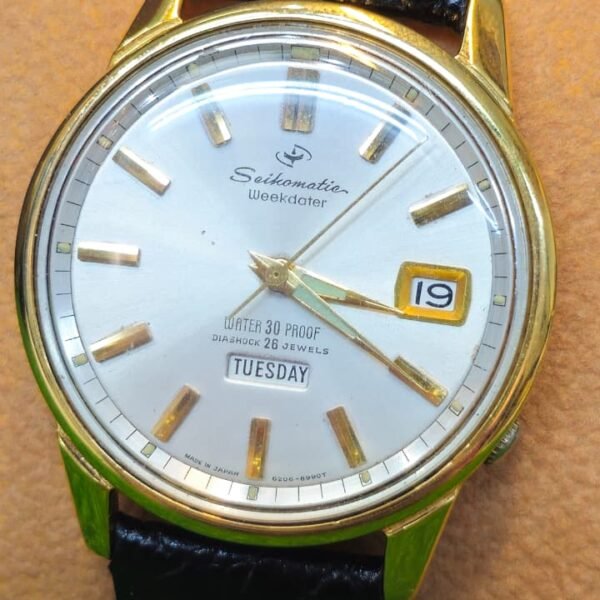 ⌚ SEIKO SEIKOMATIC WEEKDATER – AUTOMATIC 26 JEWELS – VINTAGE 1960s (Used)