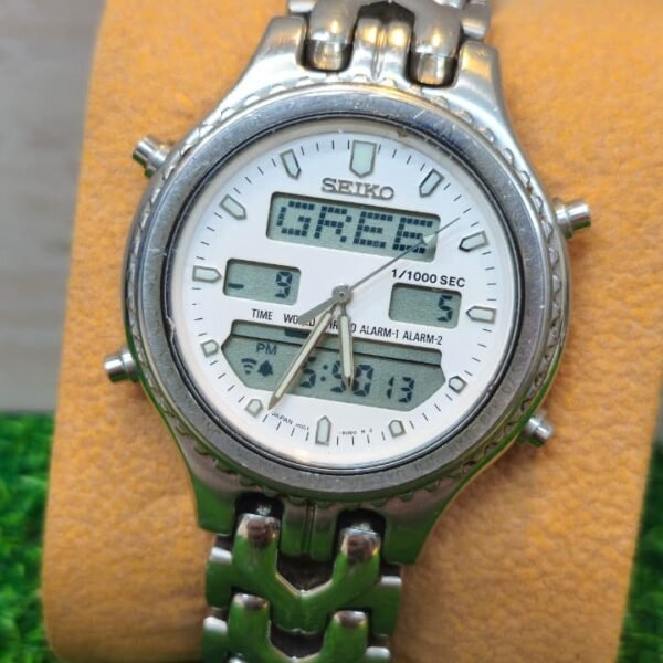 ⌚ SEIKO H021 ANA-DIGI WORLD TIME CHRONOGRAPH – 1/1000 SEC – REF. H021-8000 (Used)