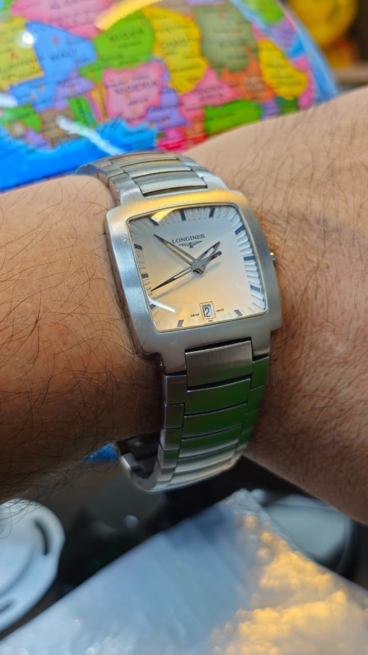 WhatsApp Image 2026-08-13 at 4.13.57 PM (1) ⌚ LONGINES RECTANGULAR – SWISS MADE QUARTZ – STAINLESS STEEL Men’s (Used) - Image 2