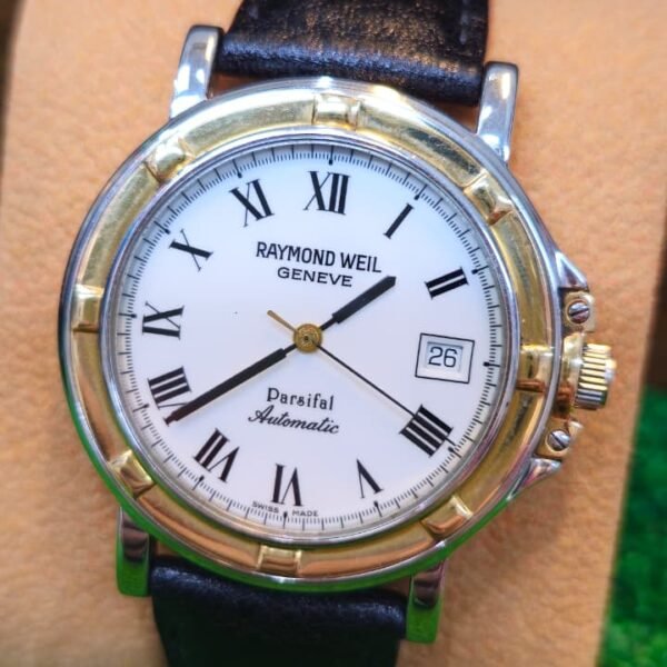 ⌚ RAYMOND WEIL PARSIFAL – SWISS AUTOMATIC – TWO-TONE – SAPPHIRE CRYSTAL (Used)